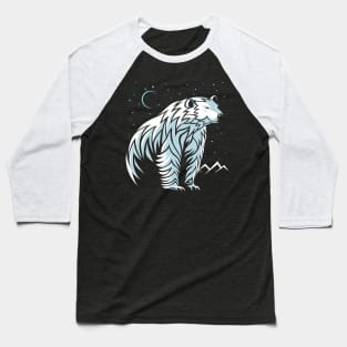 Tribal Polar Bear Baseball T-Shirt